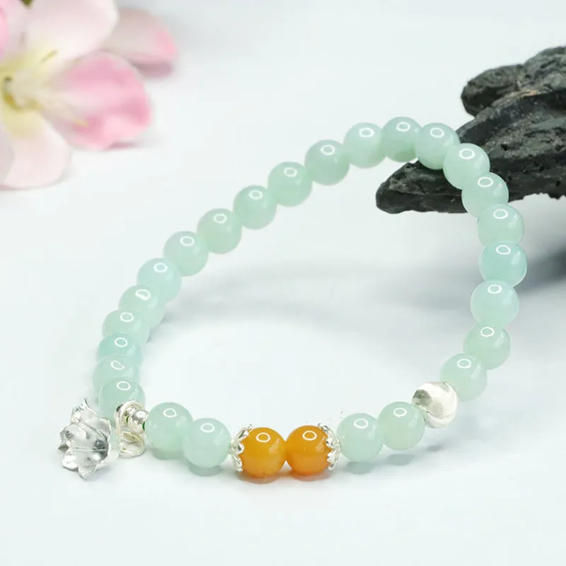 Lily of The Valley Fortune's Favor Sterling Silver Jade Bracelet