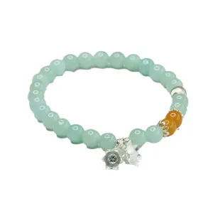 Lily of The Valley Fortune's Favor Sterling Silver Jade Bracelet