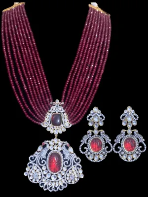 LN113 Eshra victorian Rani haar -Ruby  ( READY TO SHIP )