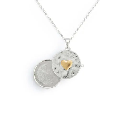 Love you Locket Necklace - Silver