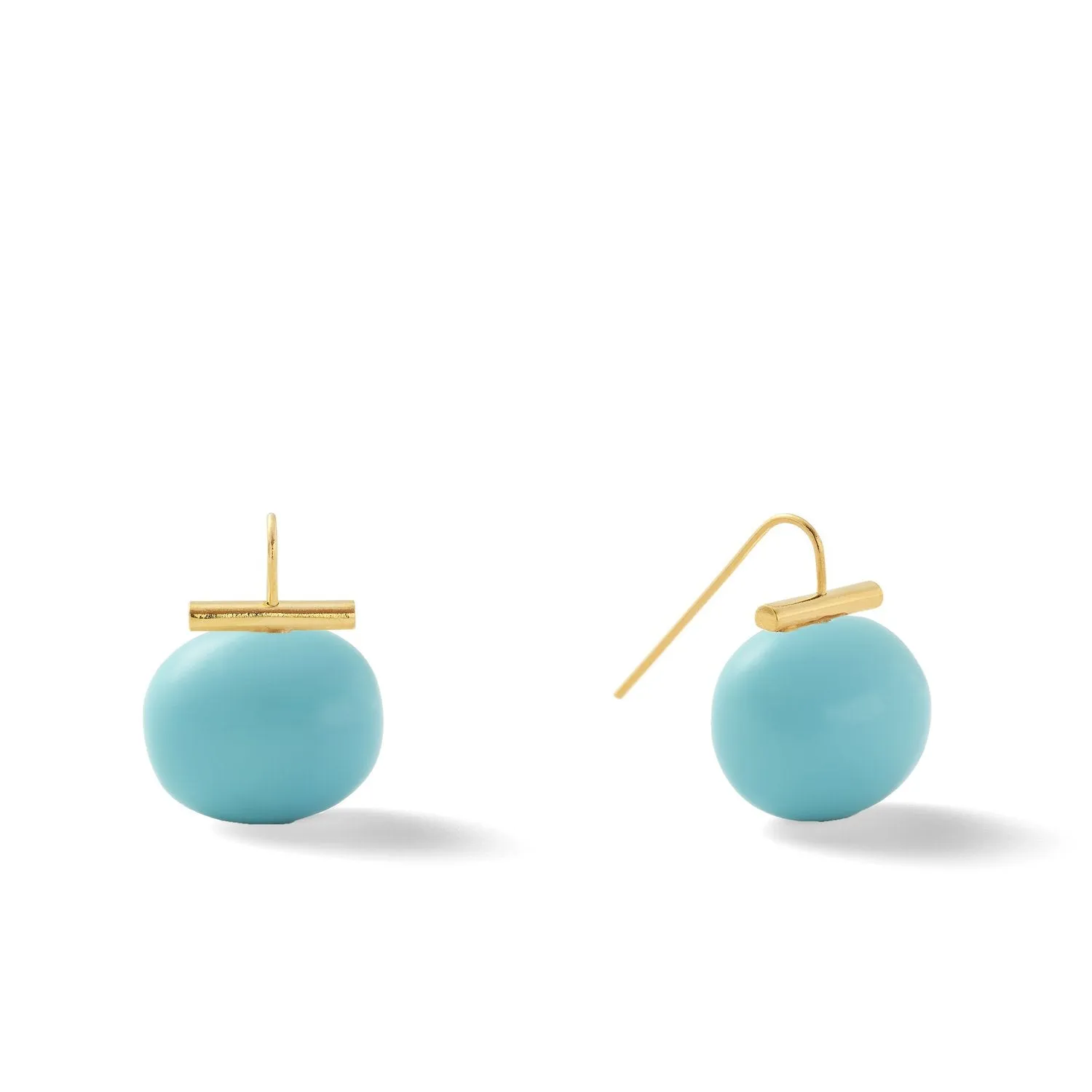 Lrg Pebble Pearl Earring