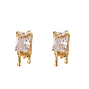 Melty Drop Studs Earrings