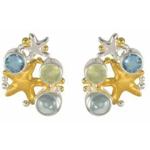 Michou Cluster Starfish Earrings - Poseidon's Treasures