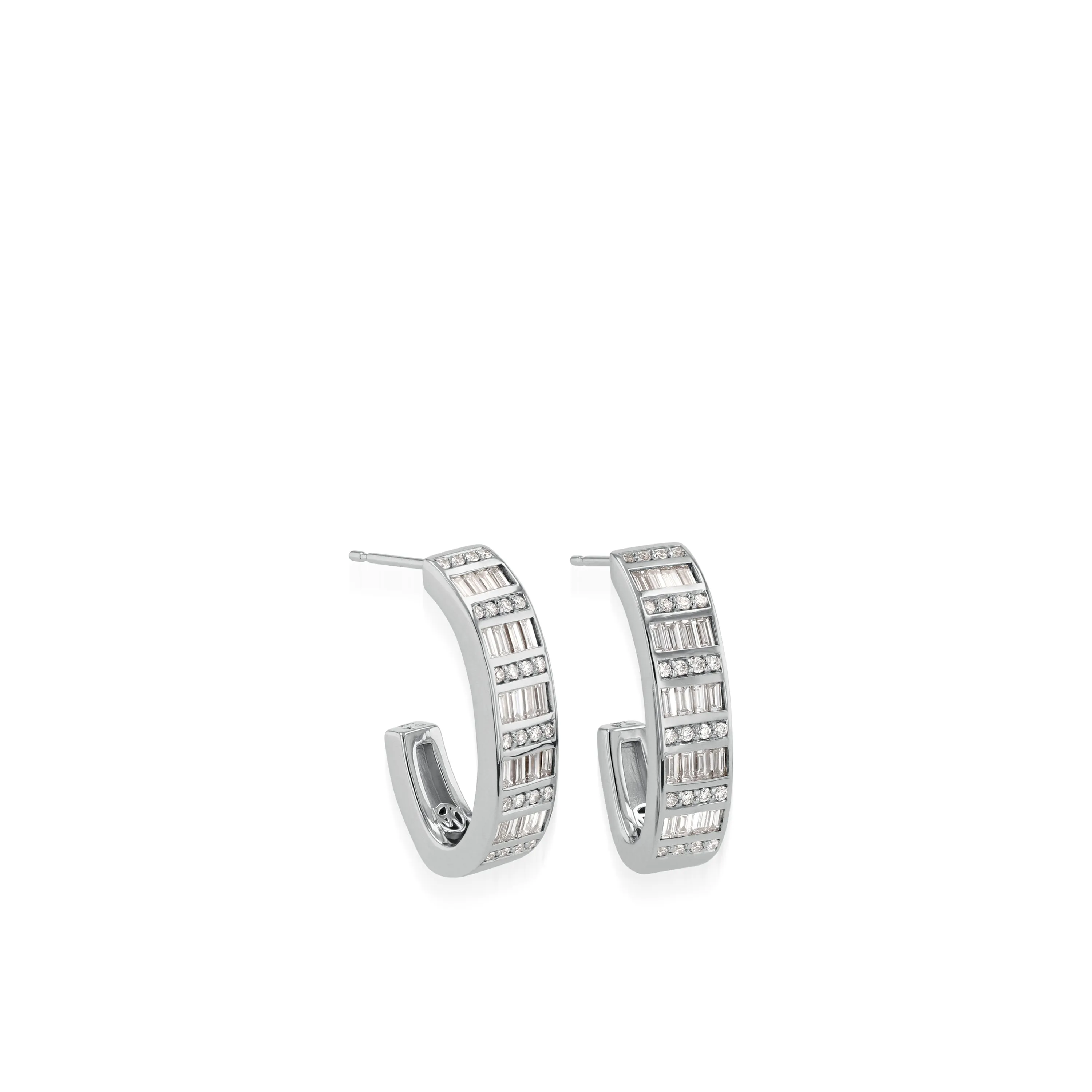 Mirage Diamond Hoop Earrings