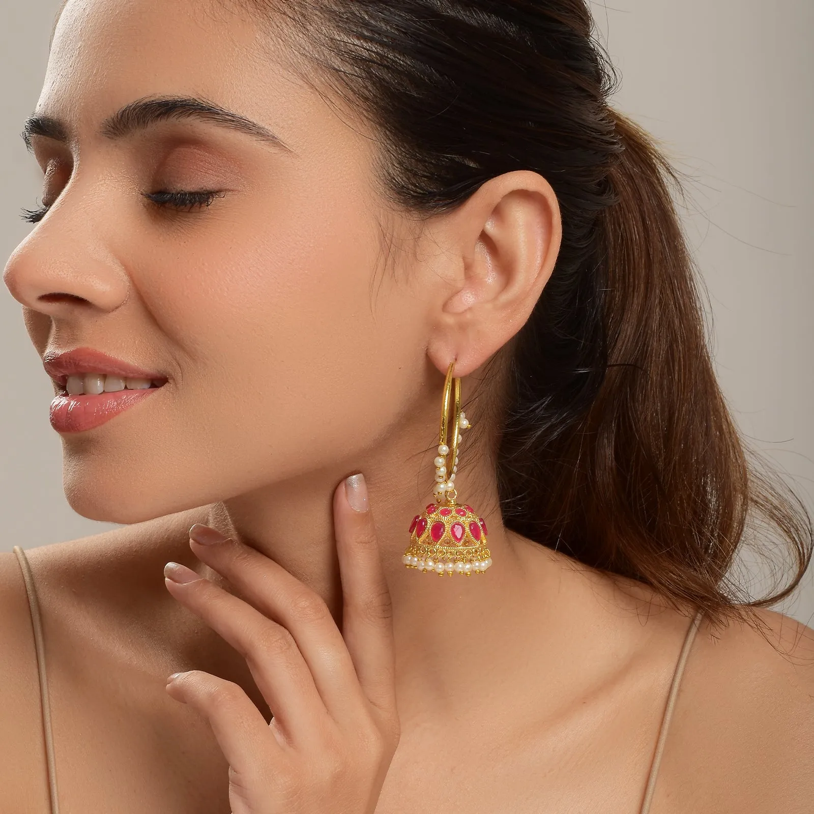 Natasha Jhumki Earrings