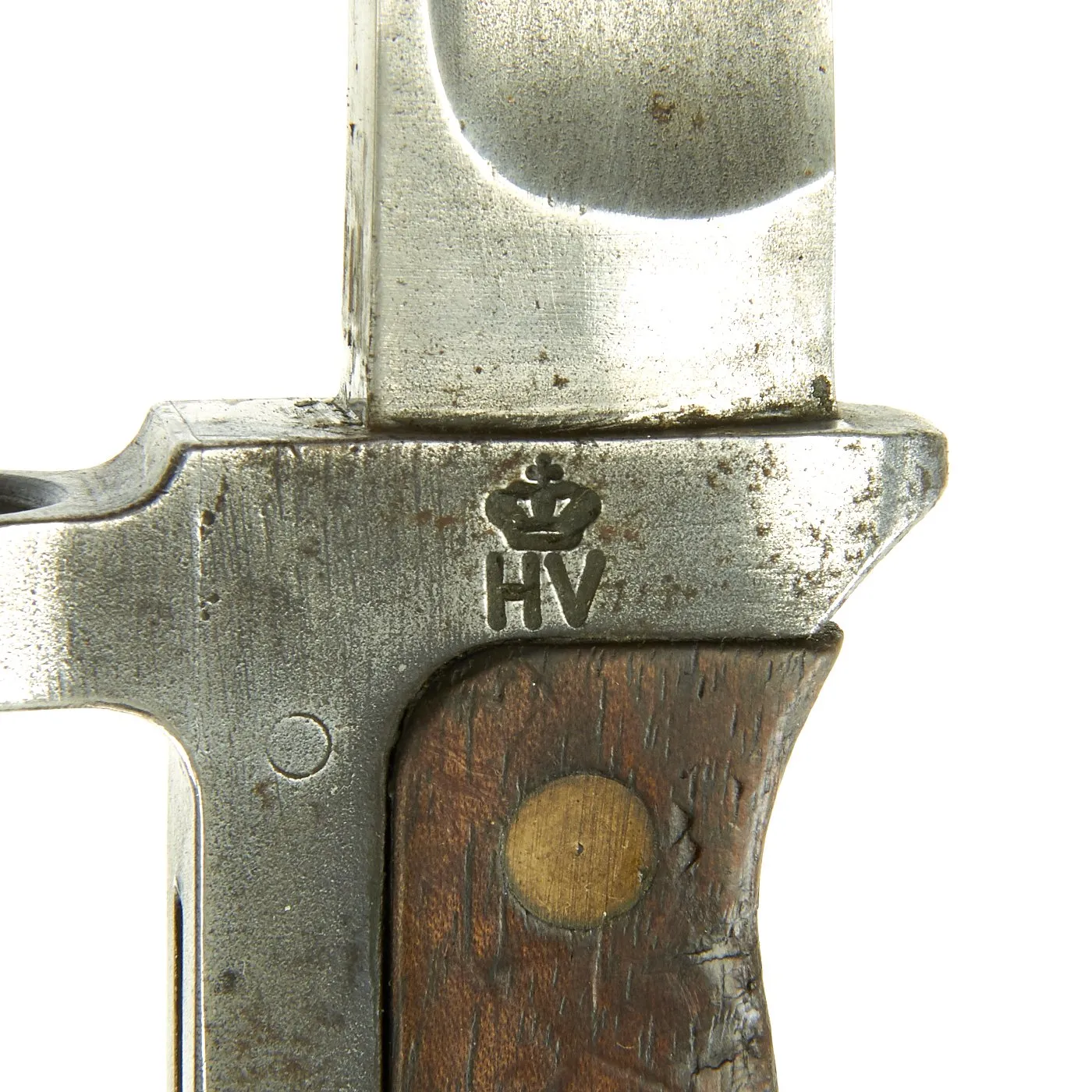 Original Danish Krag–Jørgensen M1915 T-Back Bayonet for Gevær M/89 Rifle with Scabbard