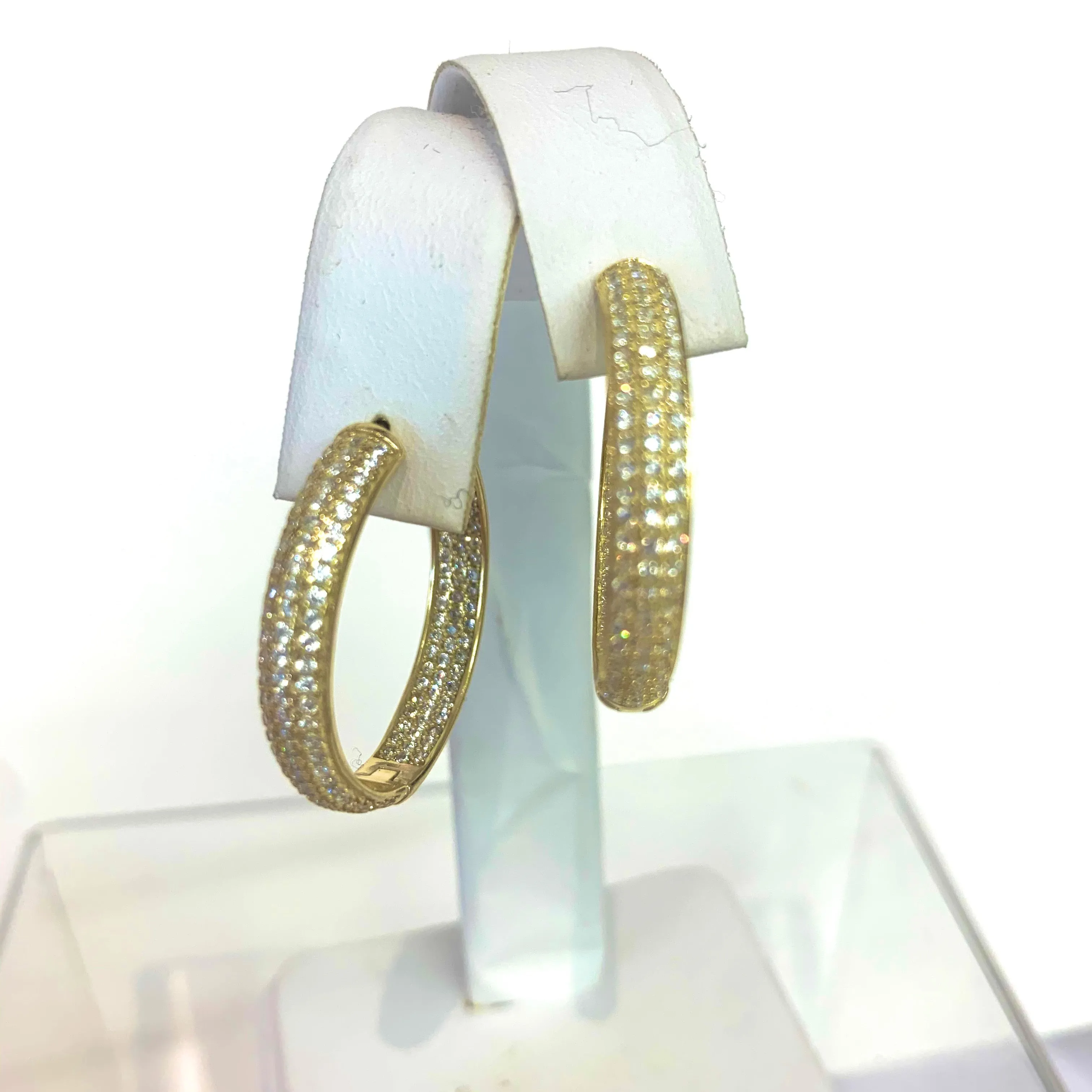 Pave CZ Infinity Hoop