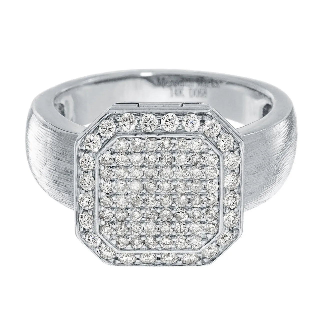 Poison Ring Petite Full Pavé White Gold