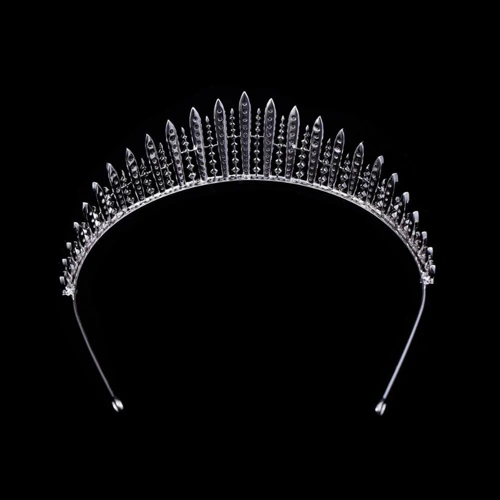 Queen Mary's Fringe Tiara,Cubic zircon wedding  bridal royal tiara diadem crown CH10006