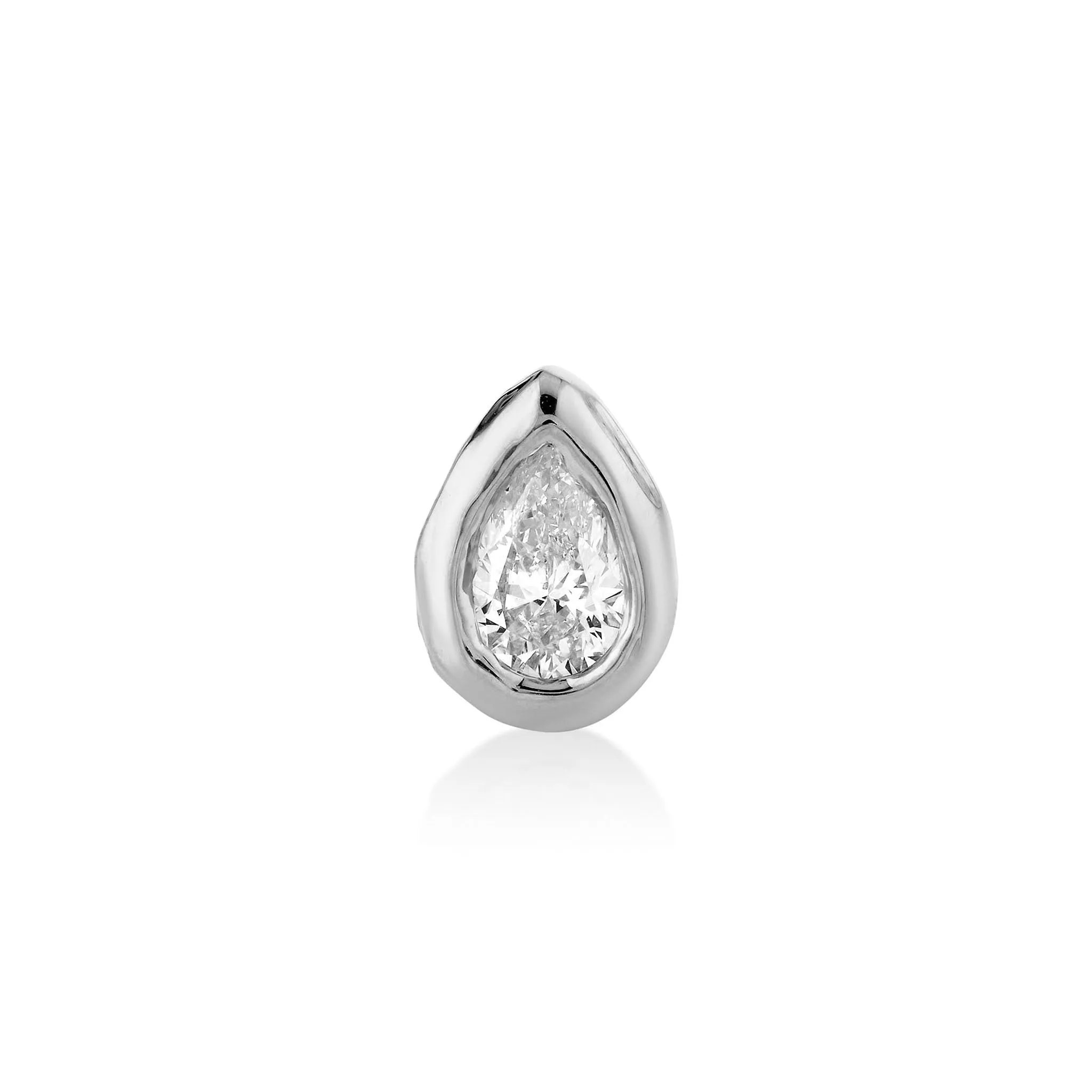 River Water Drop Diamond Stud