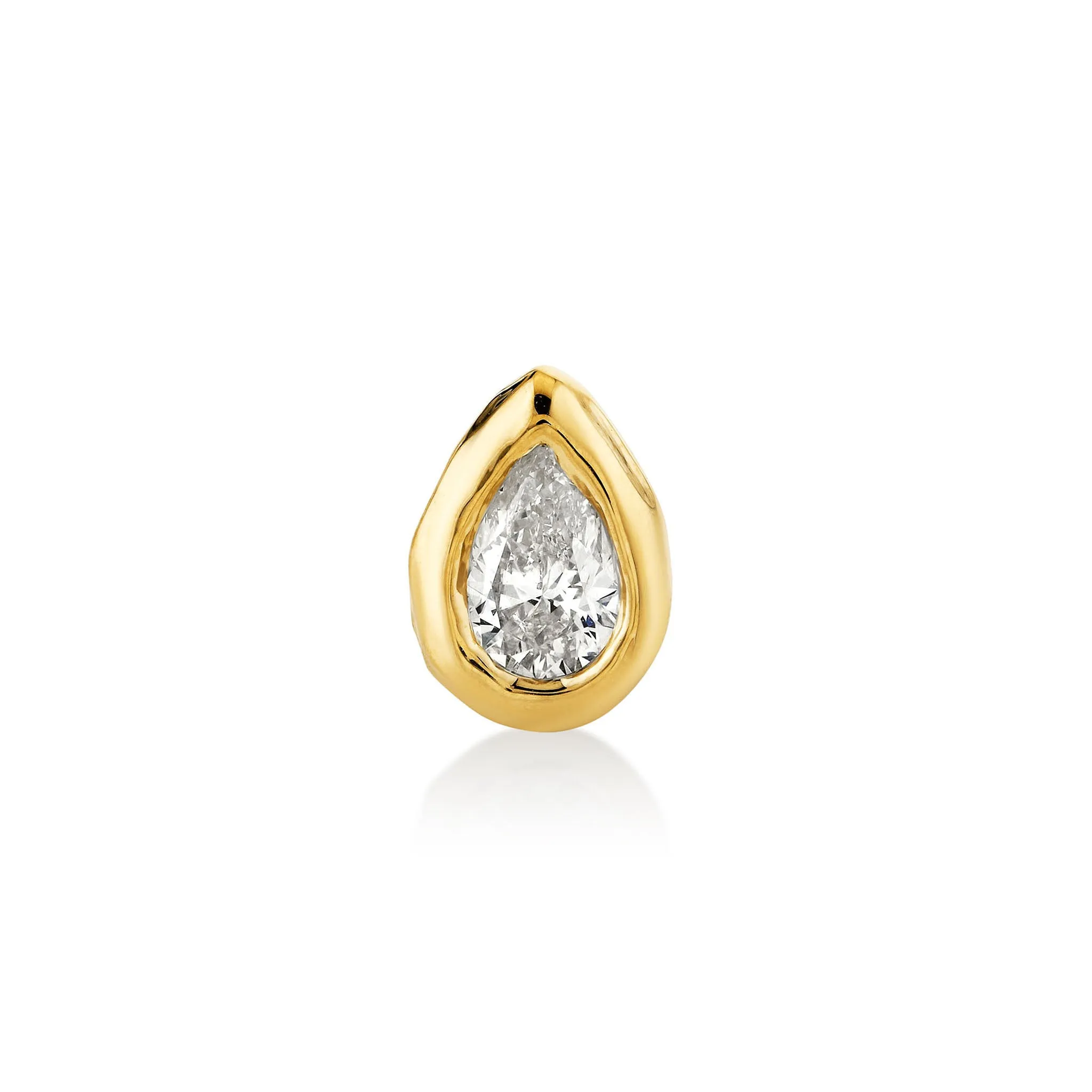 River Water Drop Diamond Stud