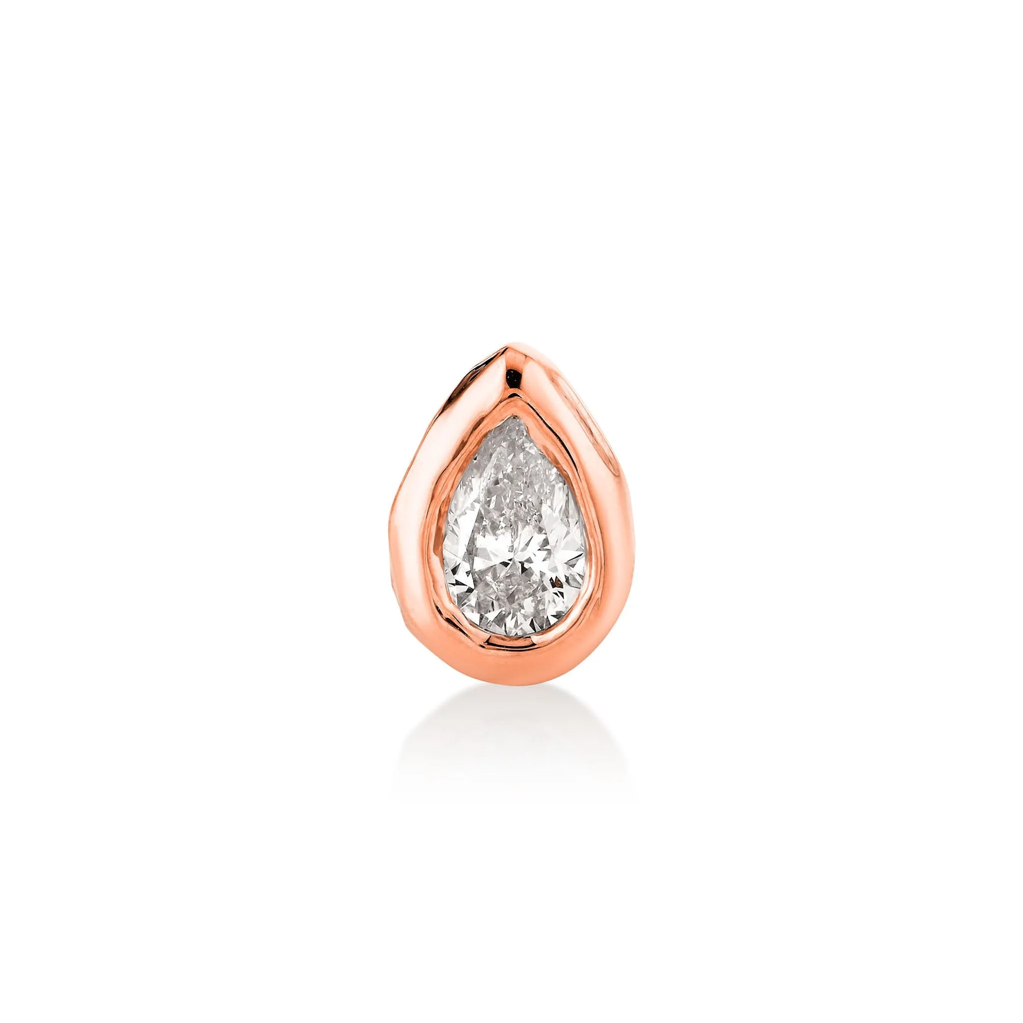 River Water Drop Diamond Stud