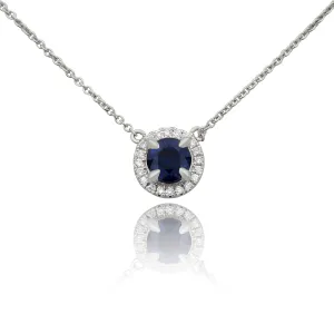 Sapphire and Diamond Necklace