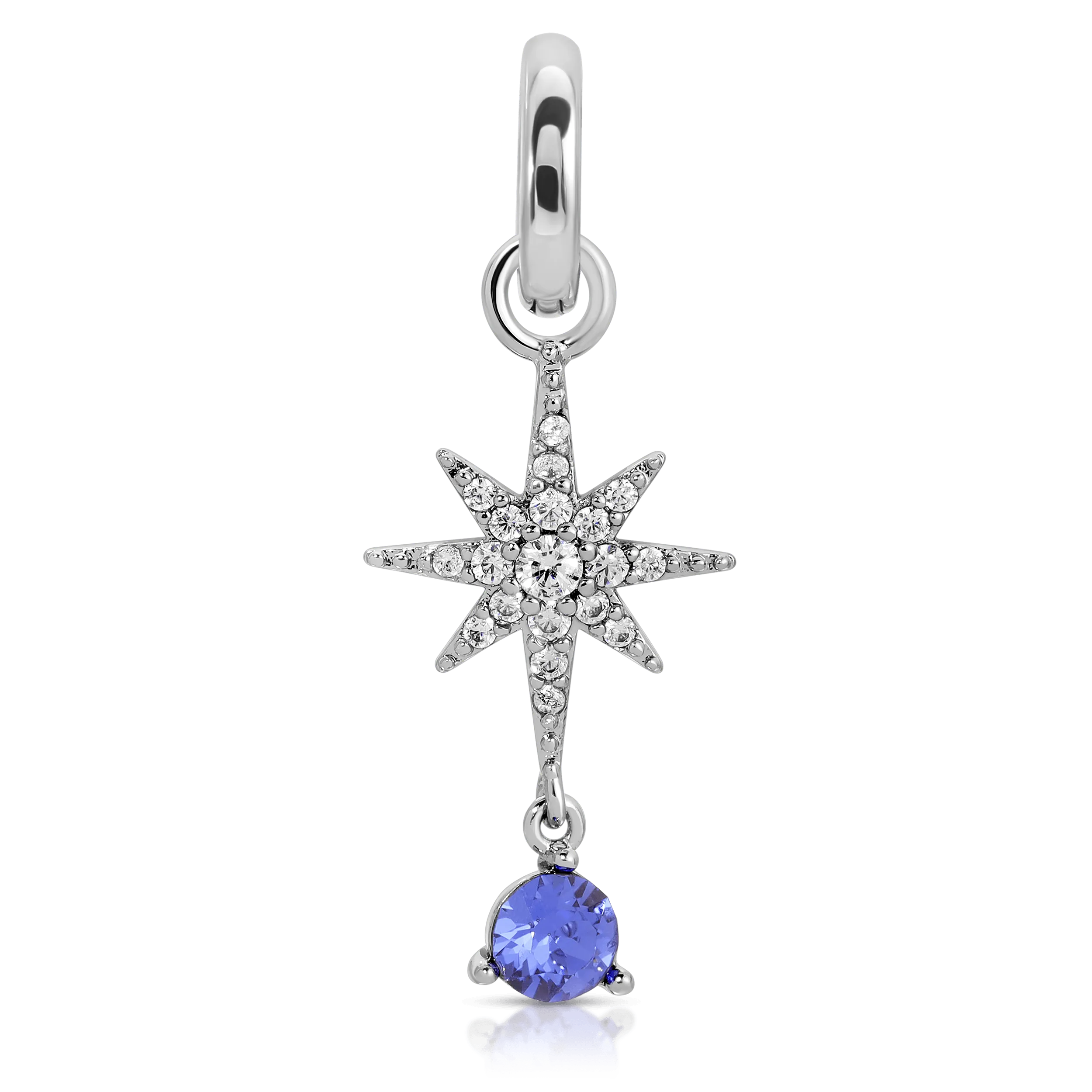 September Sapphire Birthstone Charm - Star