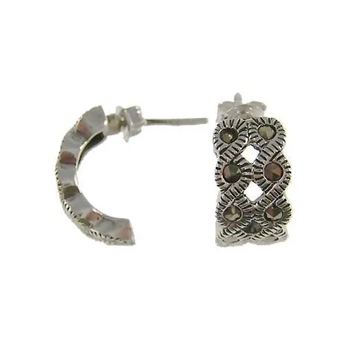 Silver & Marcasite Post Earrings