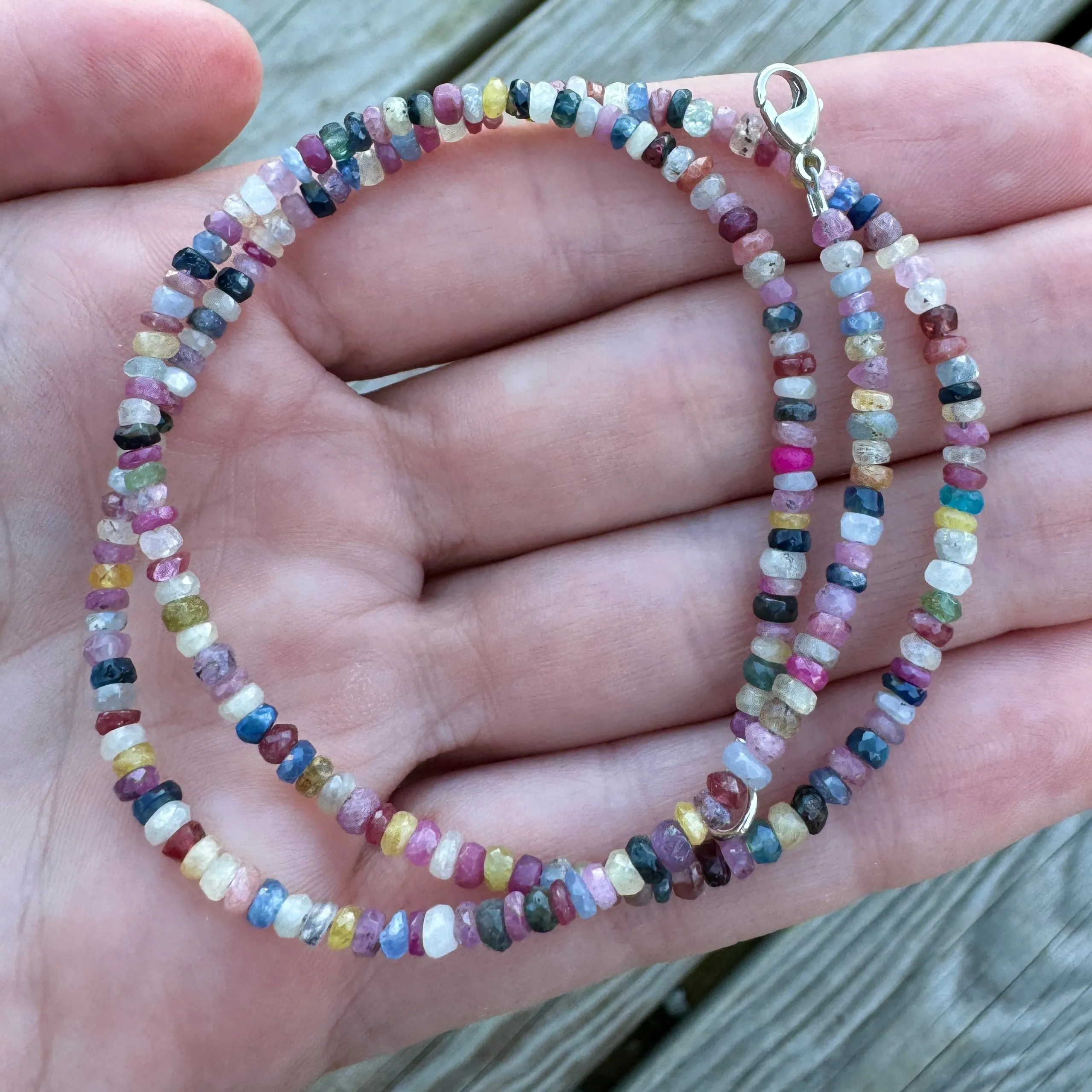 Small Multicolor Sapphire Strand