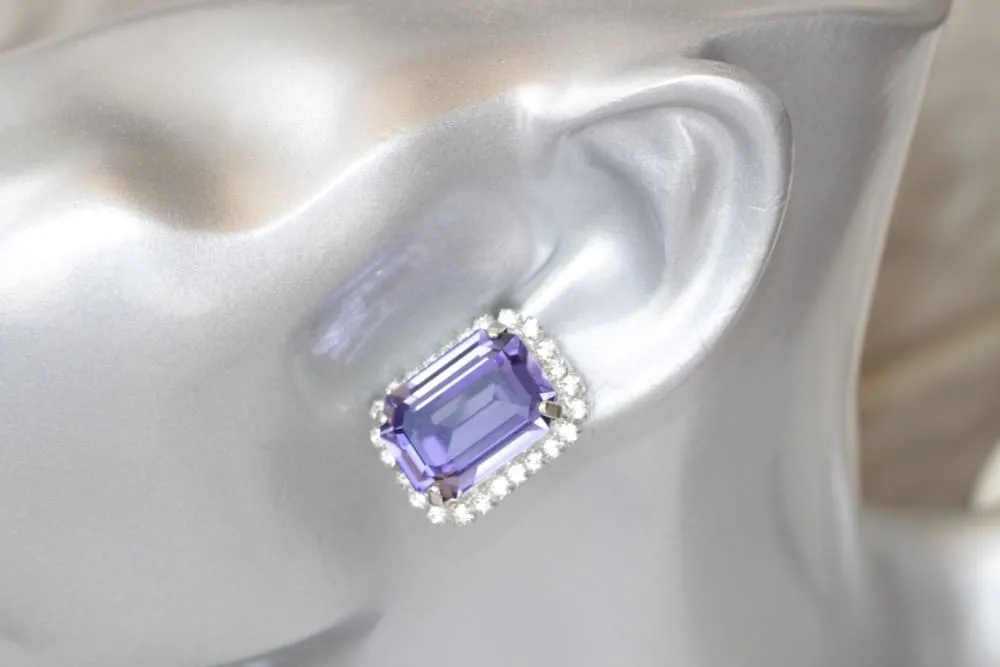 TANZANITE PURPLE EARRINGS