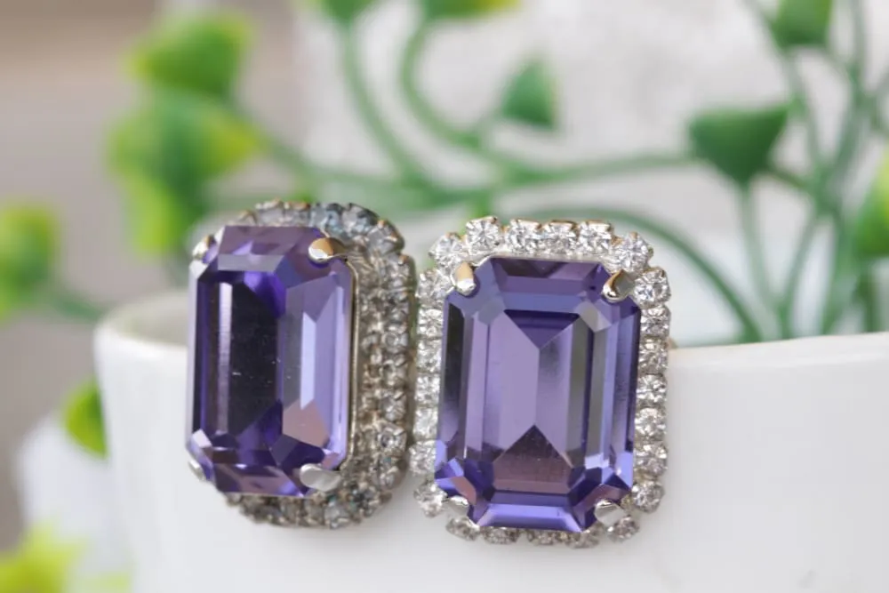 TANZANITE PURPLE EARRINGS