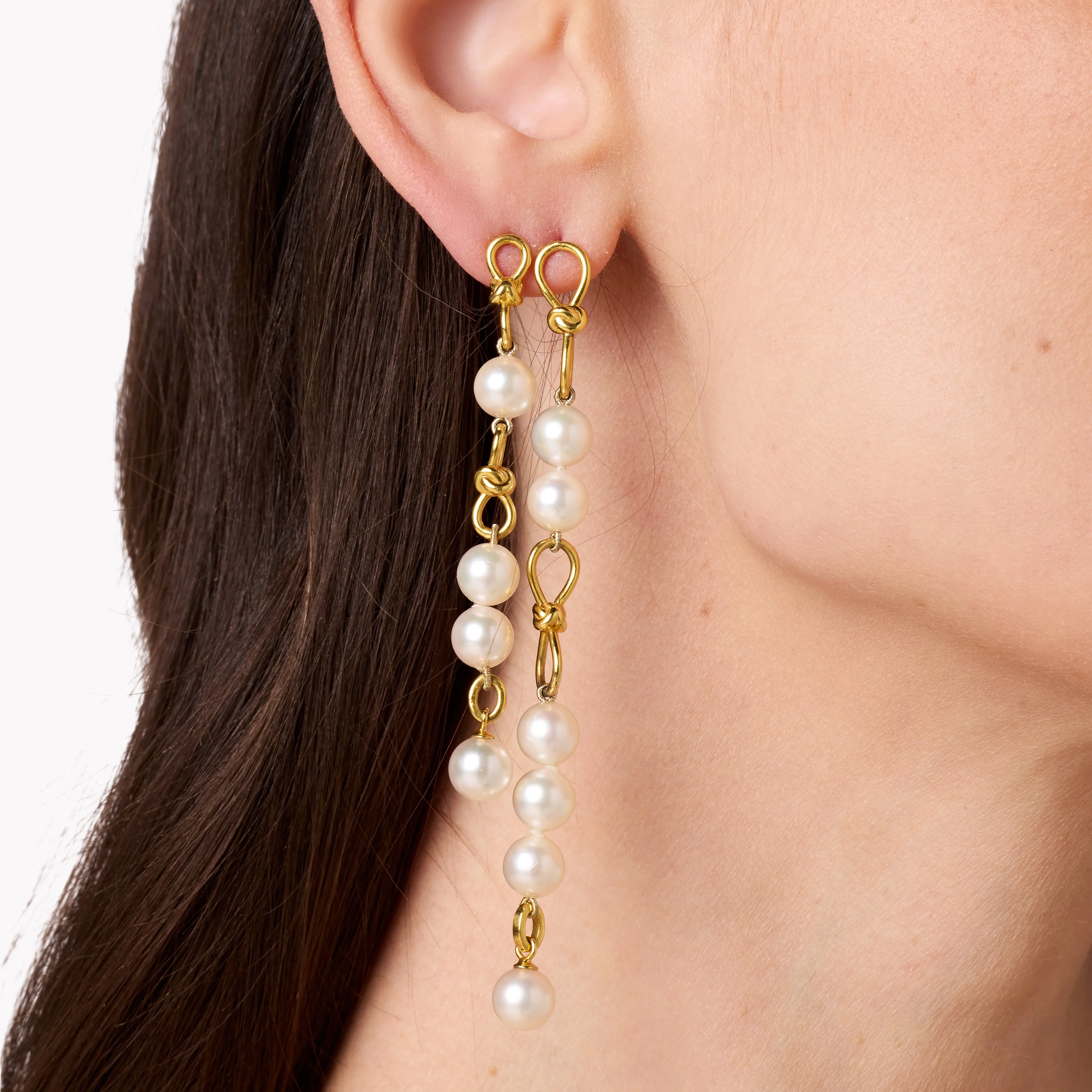 Toi et Moi Madame Earrings with Pearl