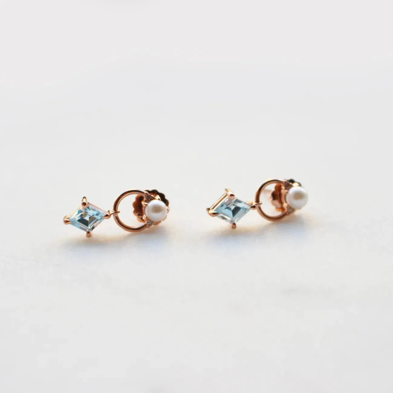 Topaz Door Knocker Earrings