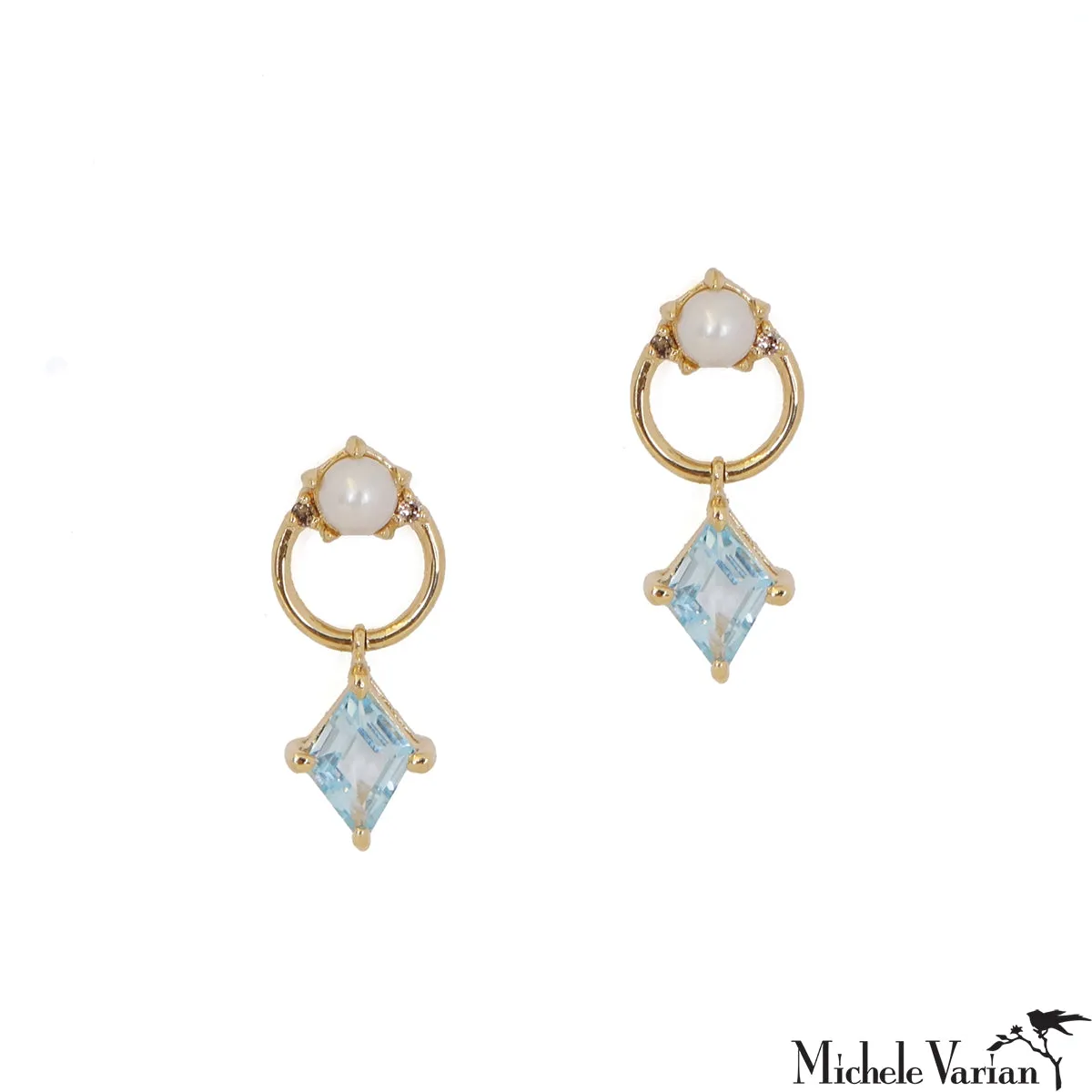 Topaz Door Knocker Earrings