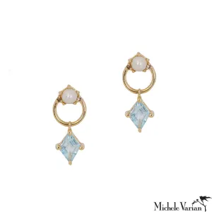 Topaz Door Knocker Earrings