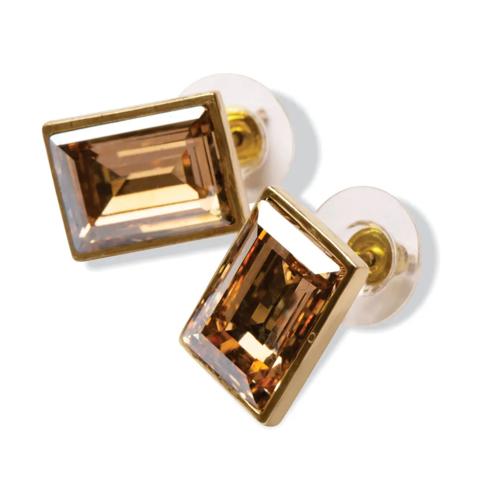 Topaz Time Stud Earrings