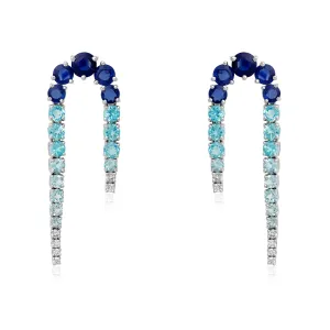 Turn Dancing Blue Gradient Earrings