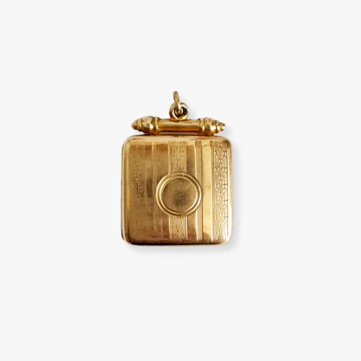 Vintage 9K Gold Square Locket