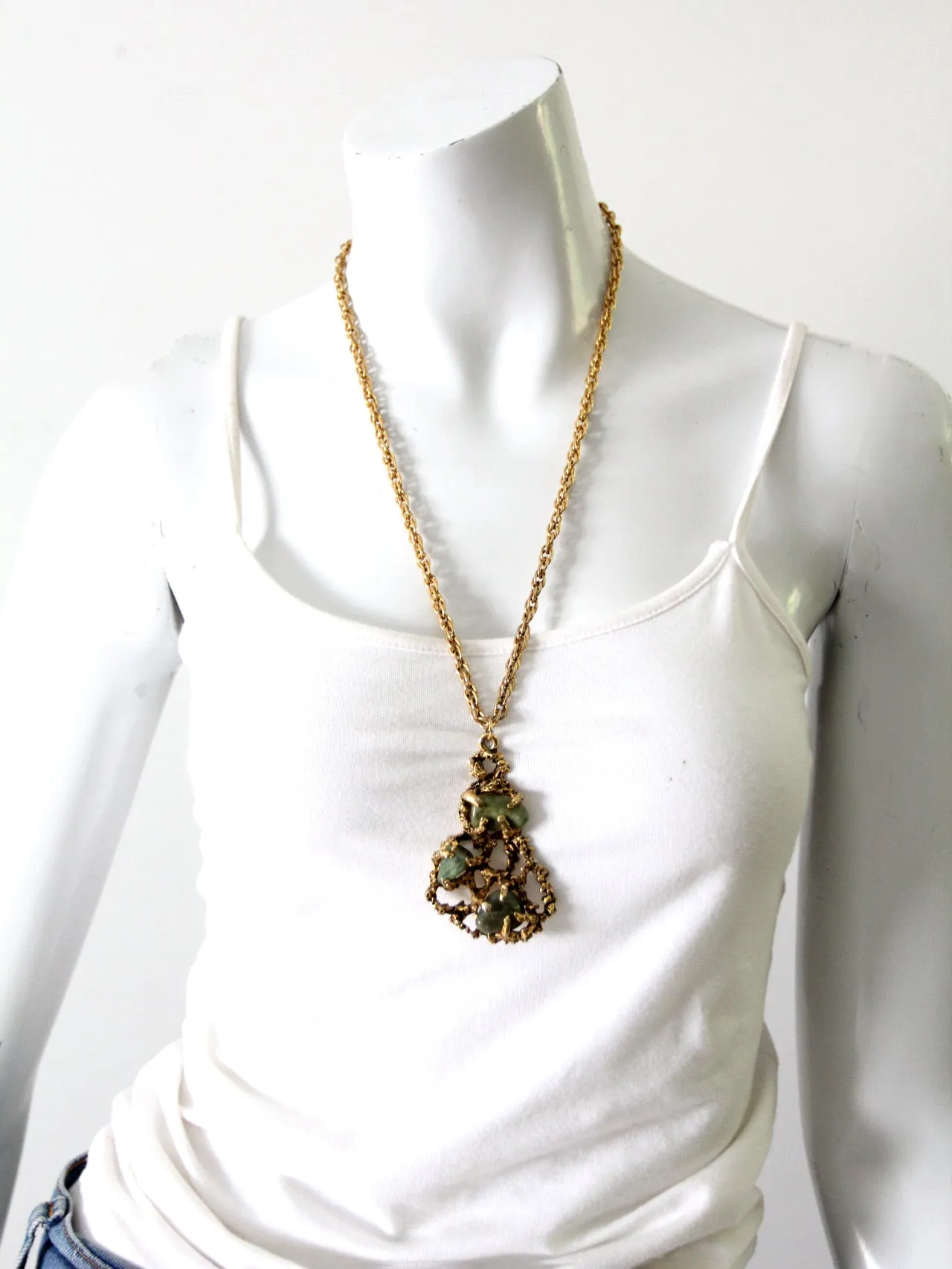 vintage brutalist style necklace